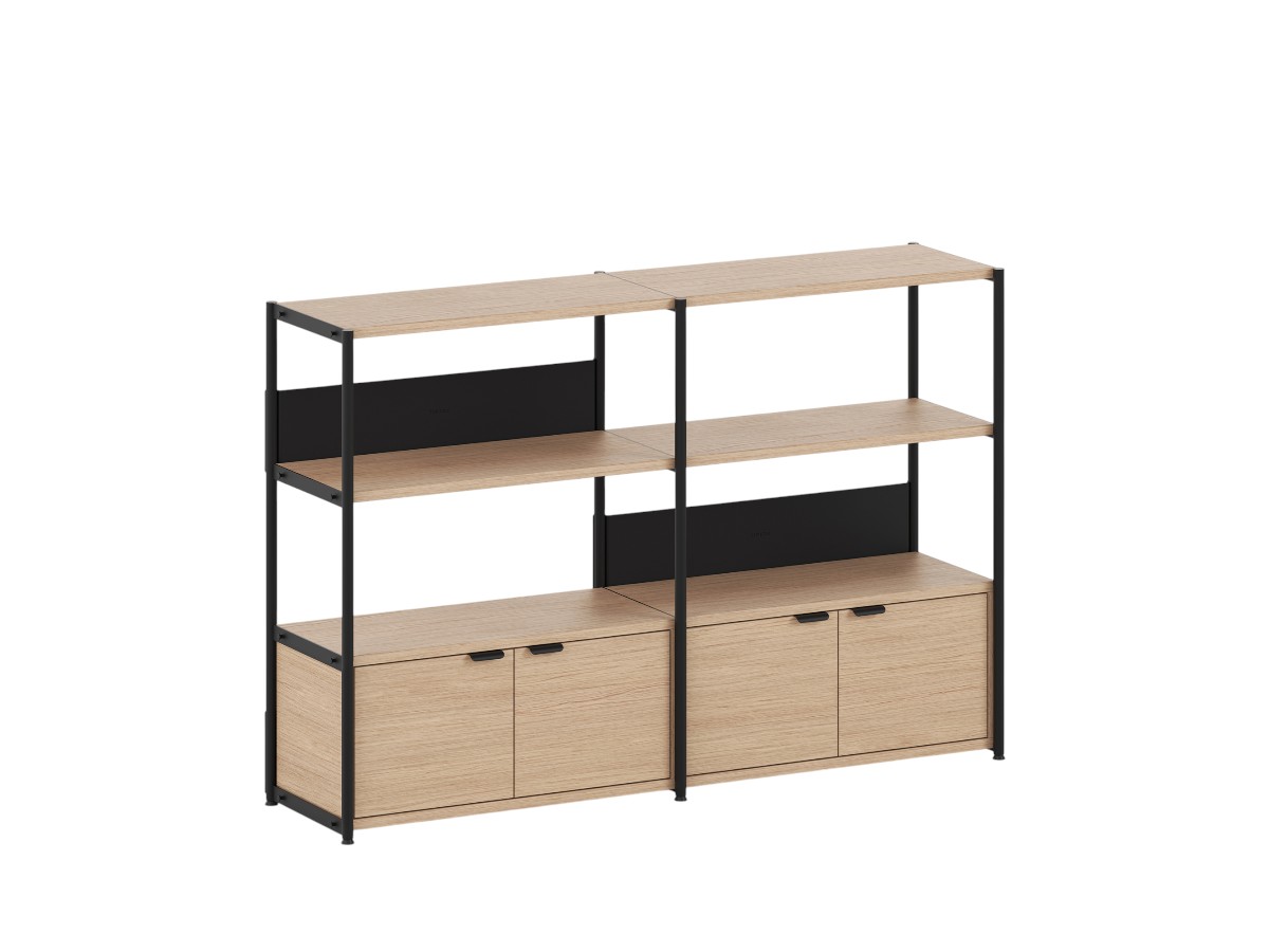 Tiptoe Unit Shelf L 164 Cm H 110 Cm With 2 Doors