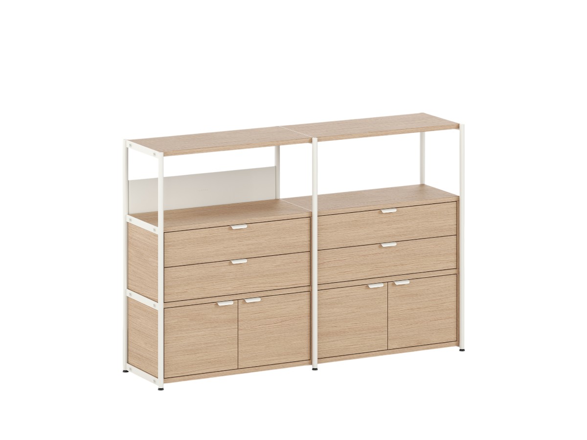 Tiptoe Unit Shelf L 164 Cm H 110 Cm With 2 Doors 2 Drawers