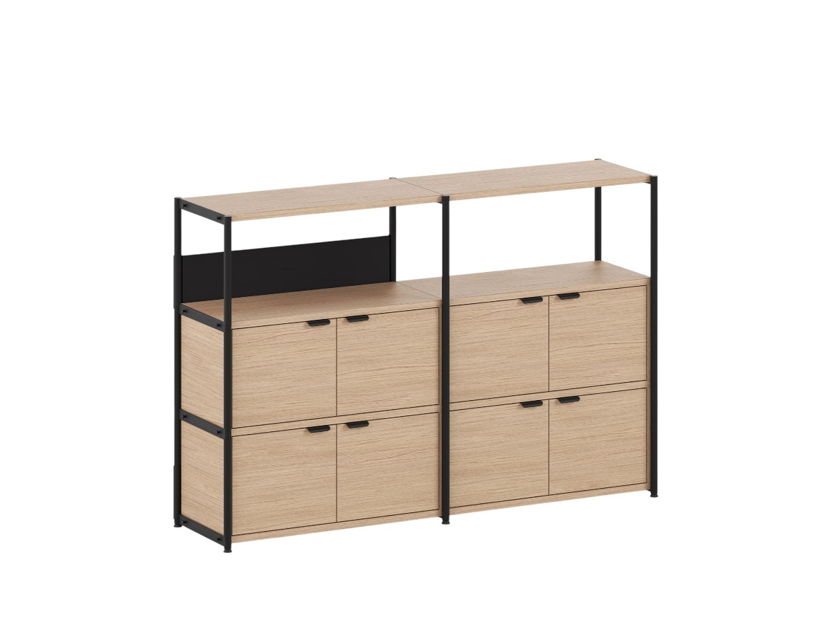 Tiptoe Unit Shelf L 164 Cm H 110 Cm With 4 Doors
