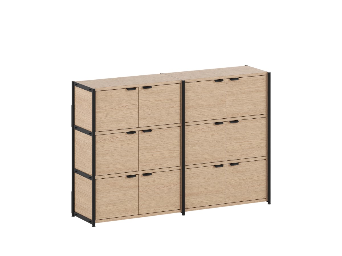 Tiptoe Unit Shelf L 164 Cm H 110 Cm With 6 Doors