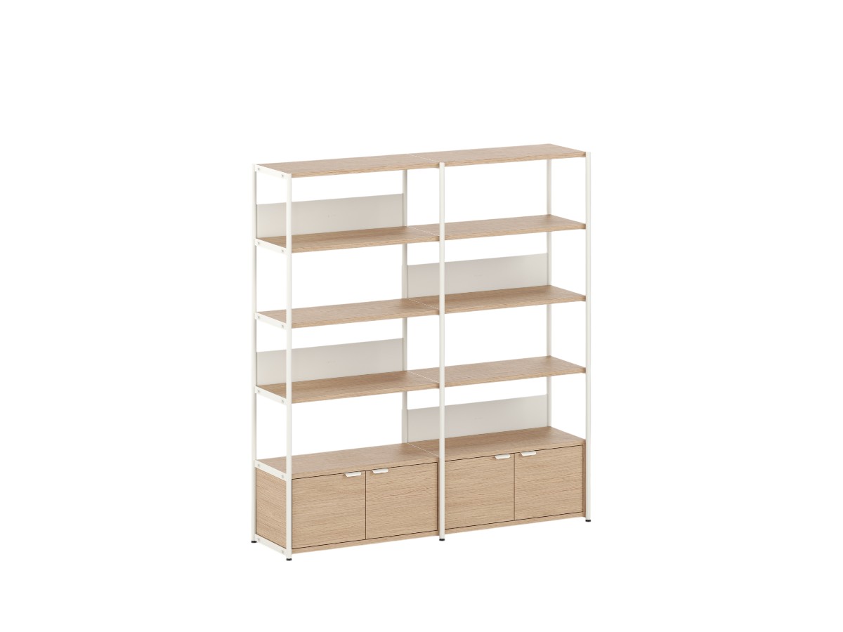 Tiptoe Unit Shelf L 164 Cm H 180 Cm With 2 Doors