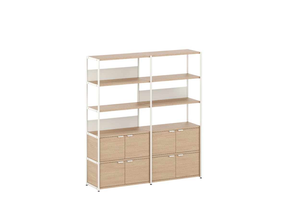Tiptoe Unit Shelf L 164 Cm H 180 Cm With 4 Doors