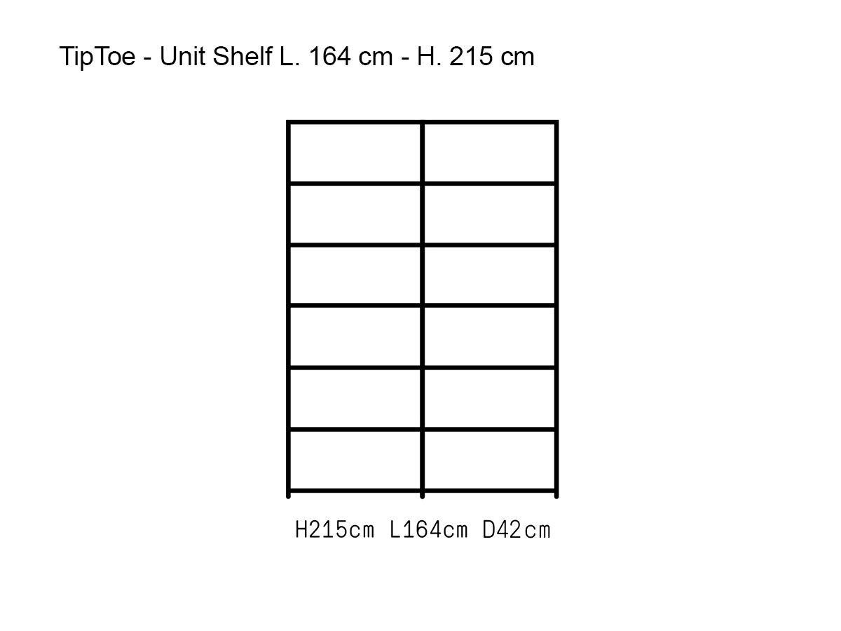 Tiptoe Unit Shelf L 164 Cm H 215 Cm