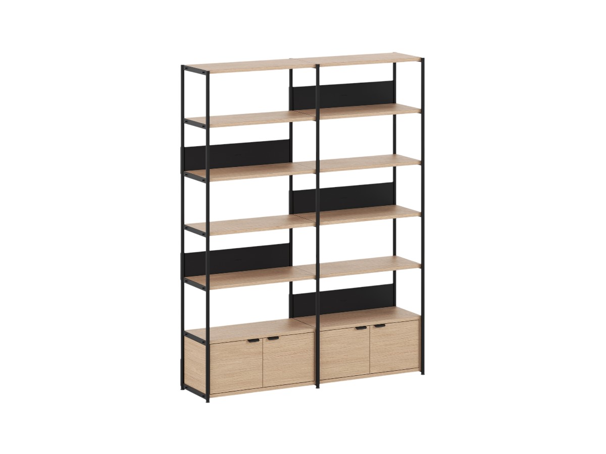 Tiptoe Unit Shelf L 164 Cm H 215 Cm With 2 Doors