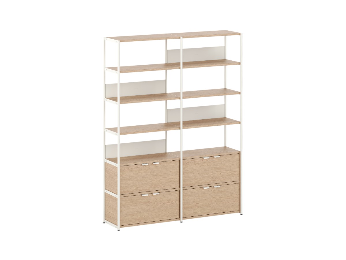 Tiptoe Unit Shelf L 164 Cm H 215 Cm With 4 Doors