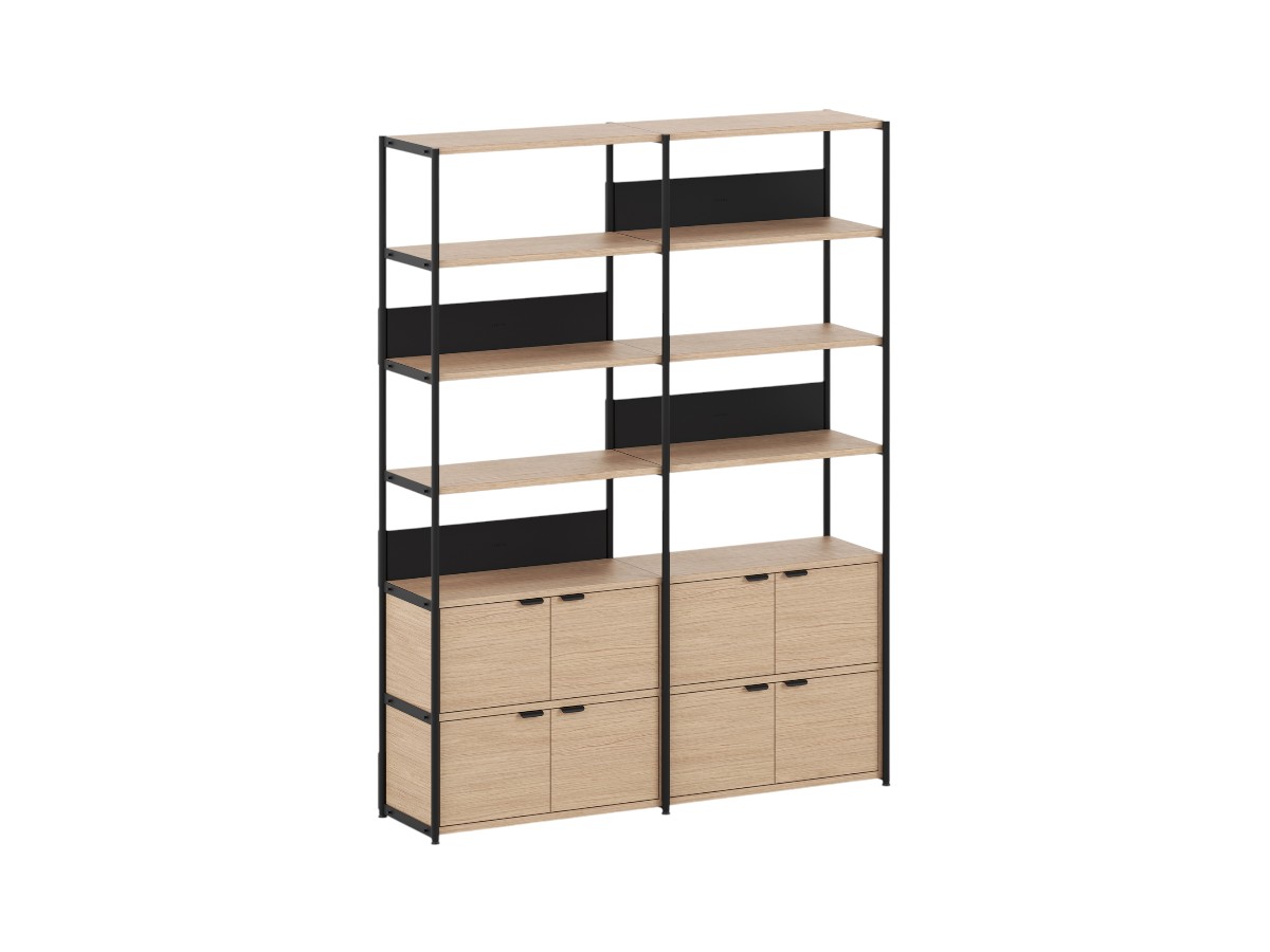 Tiptoe Unit Shelf L 164 Cm H 215 Cm With 4 Doors