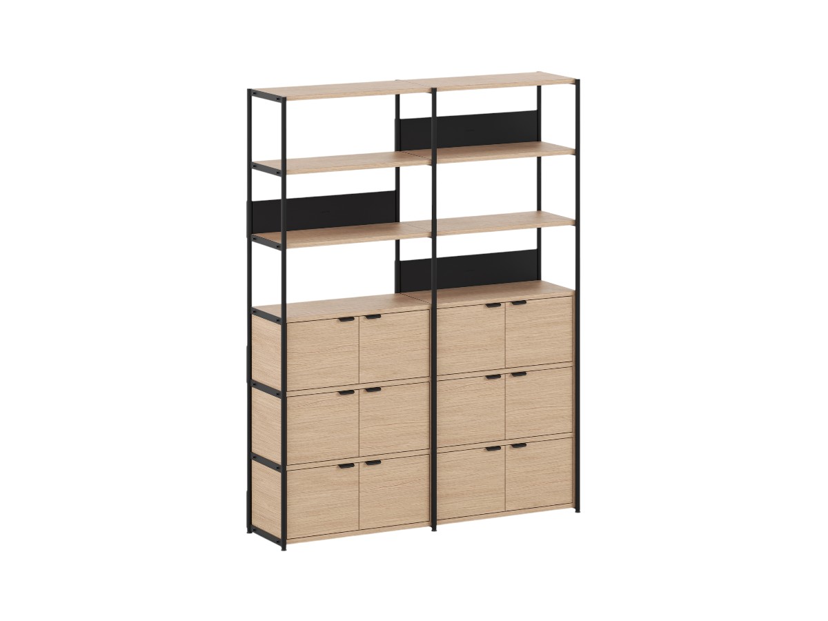 Tiptoe Unit Shelf L 164 Cm H 215 Cm With 6 Doors