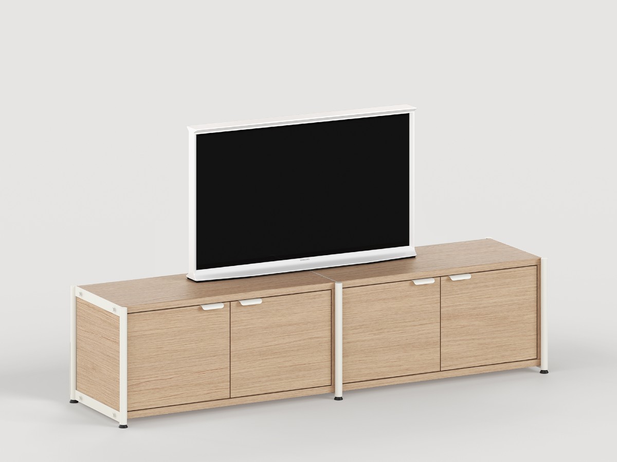 Tiptoe Unit Shelf L 164 Cm H 40 Cm With 1 Door