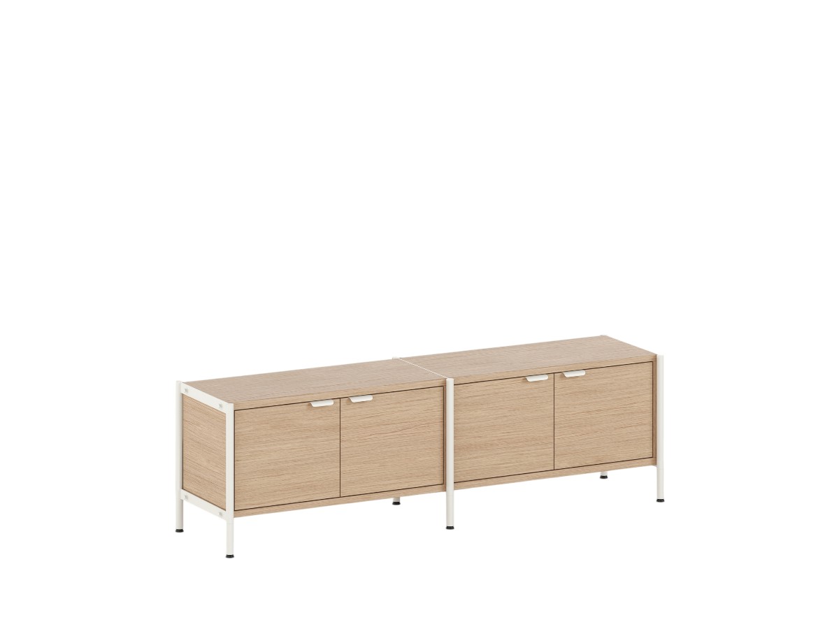 Tiptoe Unit Shelf L 164 Cm H 50 Cm With 1 Door