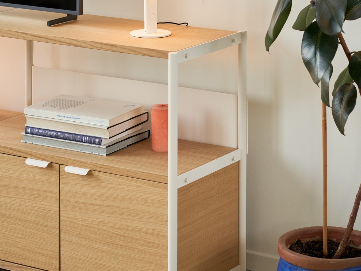 Tiptoe Unit Shelf L 164 Cm H 75 Cm With 2 Doors