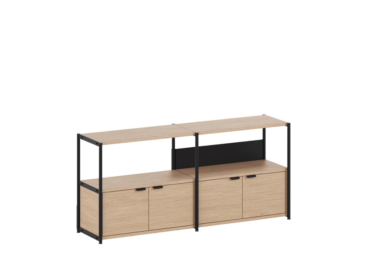 Tiptoe Unit Shelf L 164 Cm H 75 Cm With 2 Doors