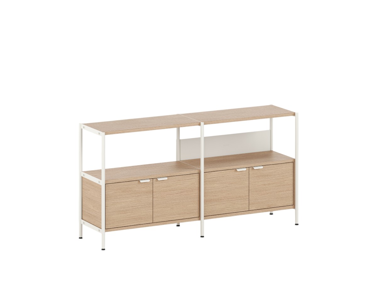 Tiptoe Unit Shelf L 164 Cm H 85 Cm With 2 Doors
