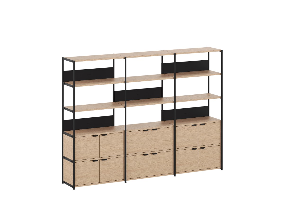 Tiptoe Unit Shelf L 244 Cm H 180 Cm With 6 Doors