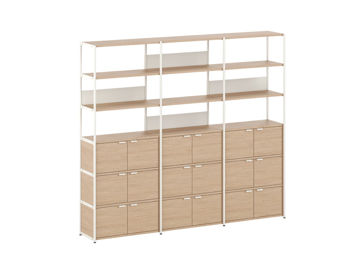 Tiptoe Unit Shelf L 244 Cm H 215 Cm With 9 Doors