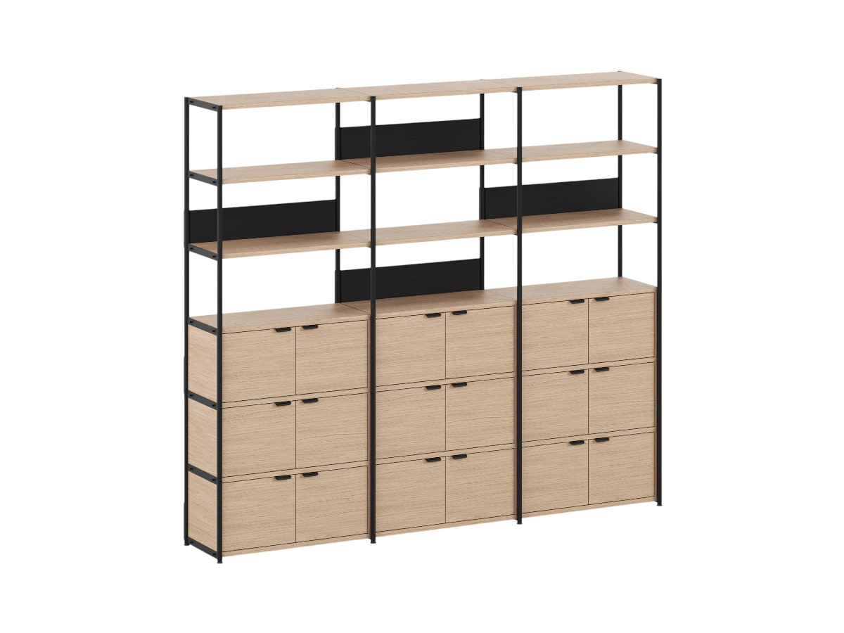 Tiptoe Unit Shelf L 244 Cm H 215 Cm With 9 Doors