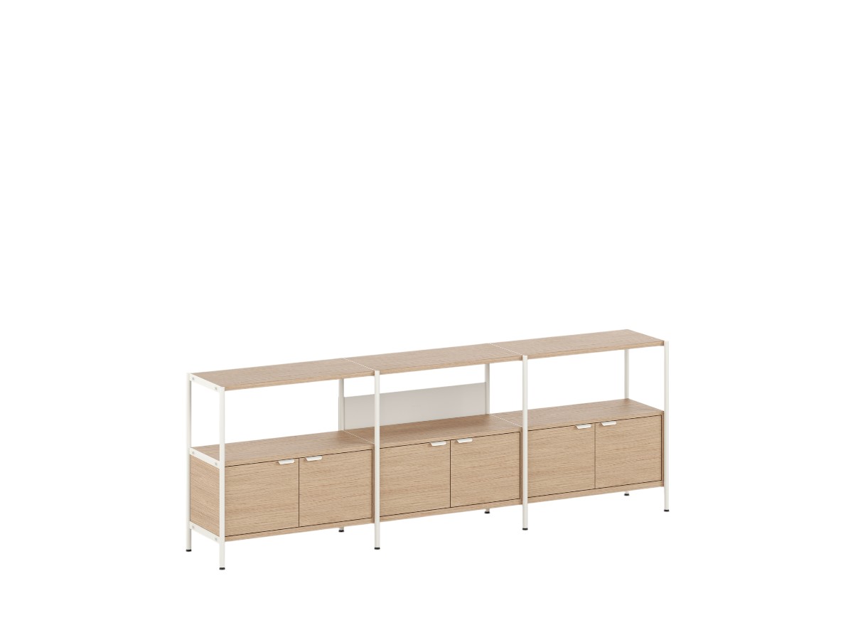 Tiptoe Unit Shelf L 244 Cm H 85 Cm With 3 Doors