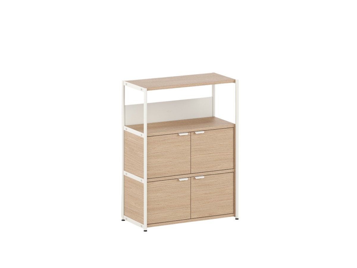 Tiptoe Unit Shelf L 84 Cm H 110 Cm With 2 Doors