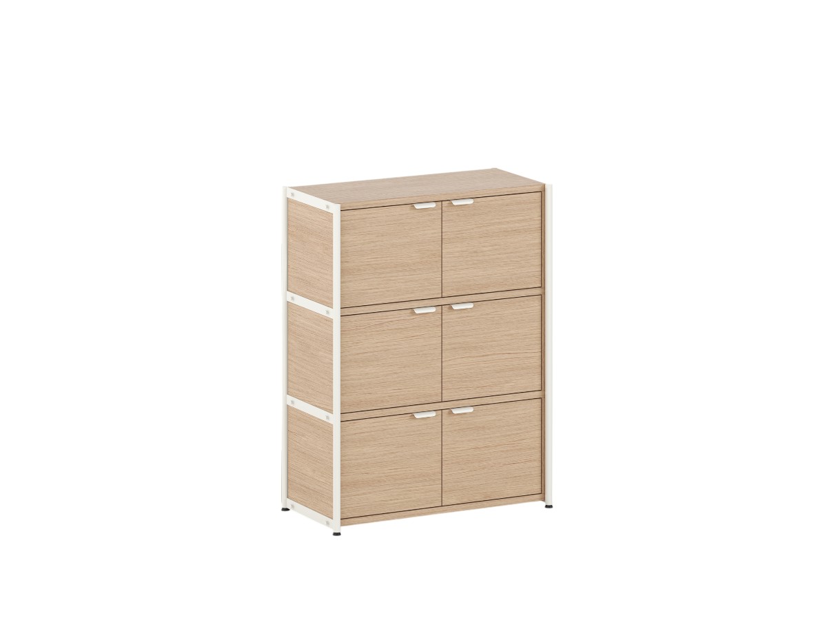 Tiptoe Unit Shelf L 84 Cm H 110 Cm With 3 Doors