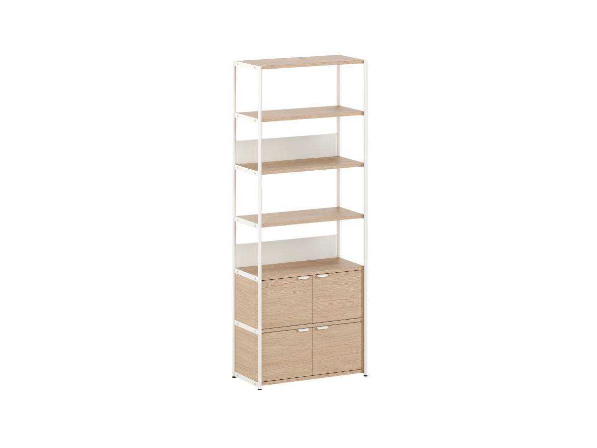 Tiptoe Unit Shelf L 84 Cm H 215 Cm With 2 Doors