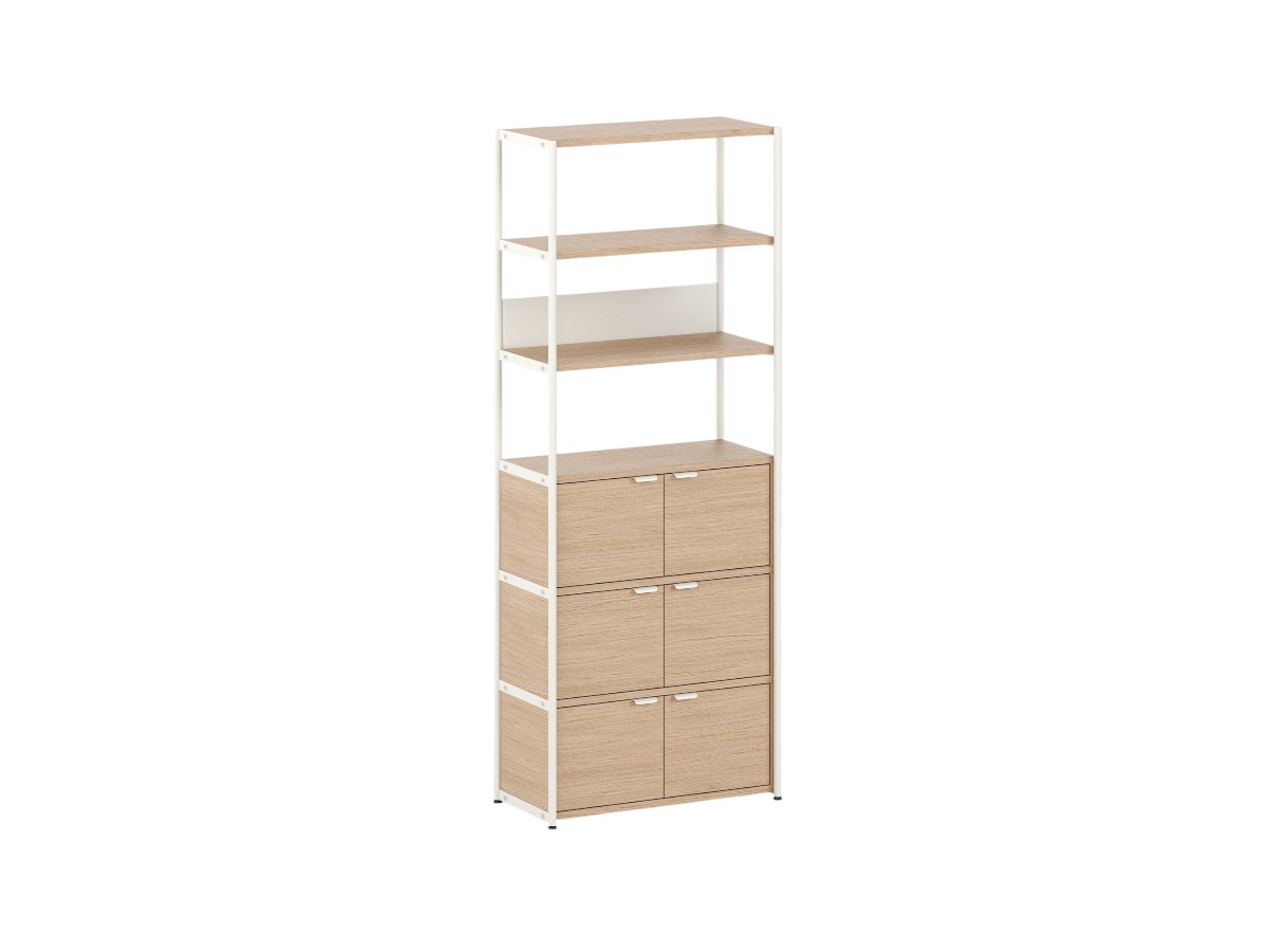 Tiptoe Unit Shelf L 84 Cm H 215 Cm With 3 Doors
