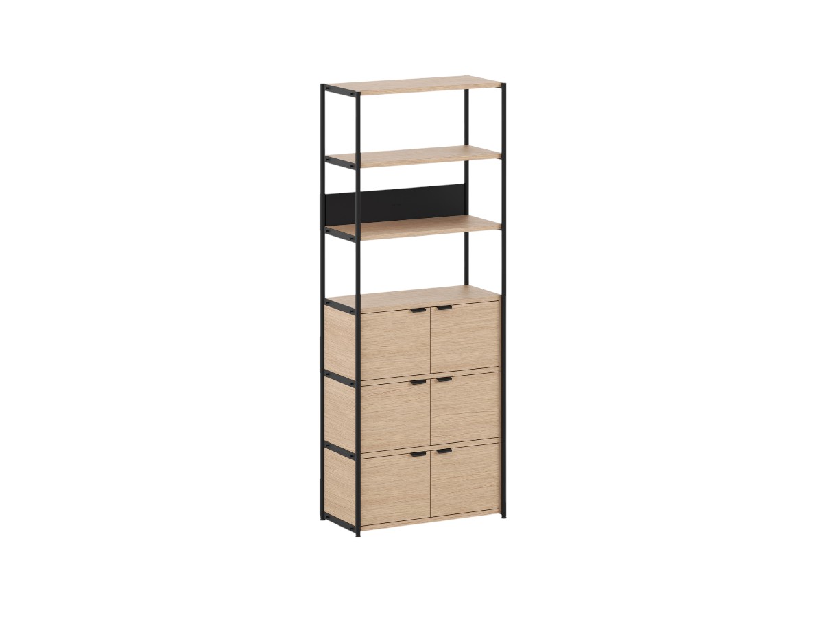 Tiptoe Unit Shelf L 84 Cm H 215 Cm With 3 Doors
