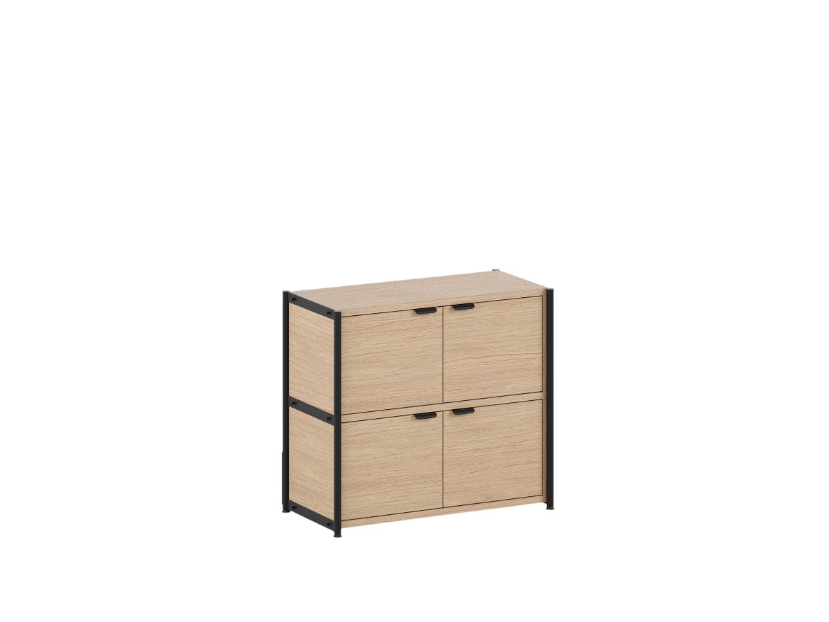 Tiptoe Unit Shelf L 84 Cm H 75 Cm With 2 Doors