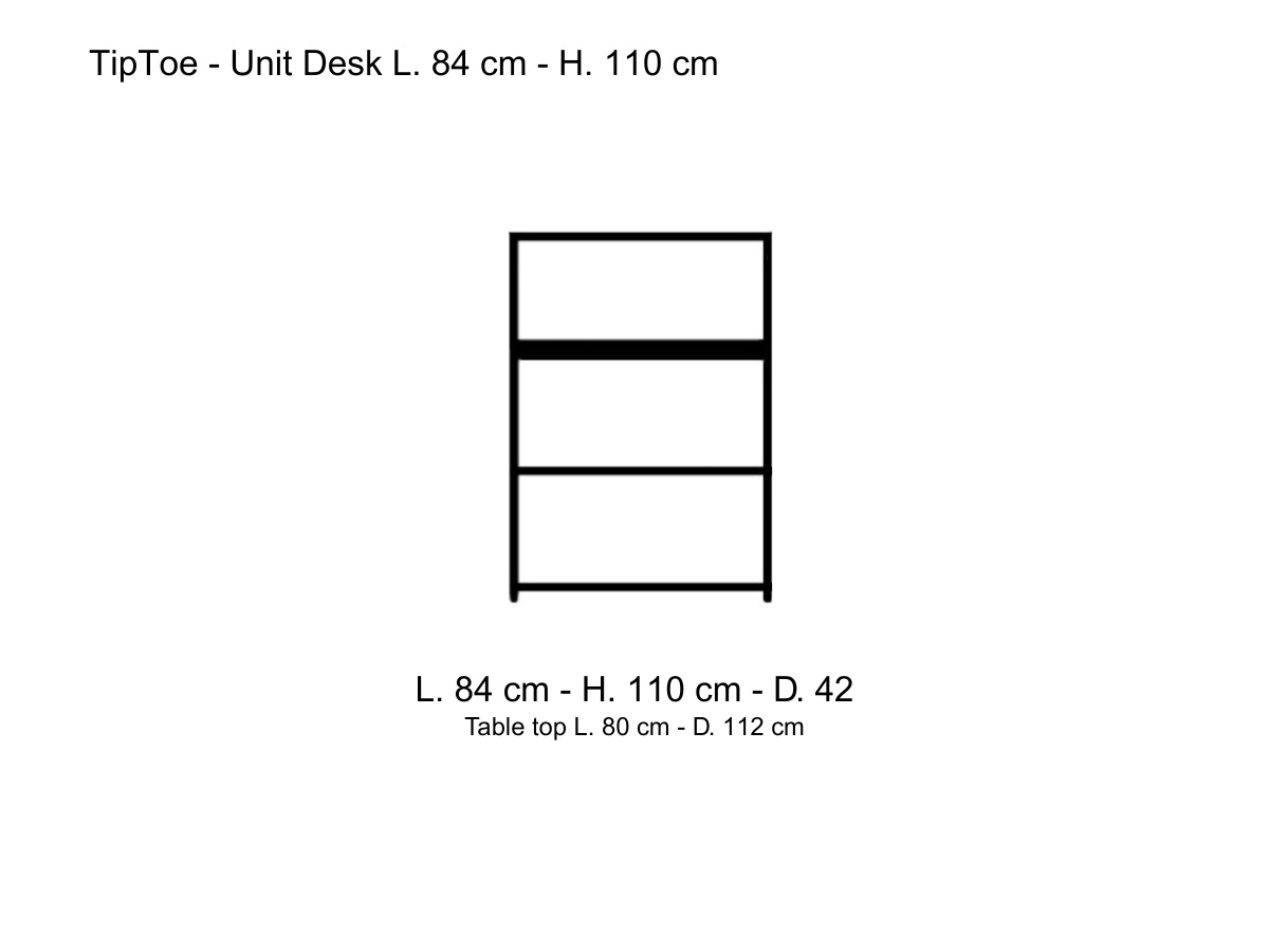 Tiptoe Unit Desk L 84 Cm H 110 Cm