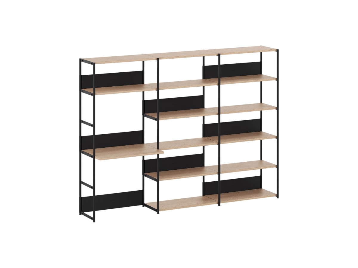 Tiptoe Unit Desk Shelf L 244 Cm H 180 Cm