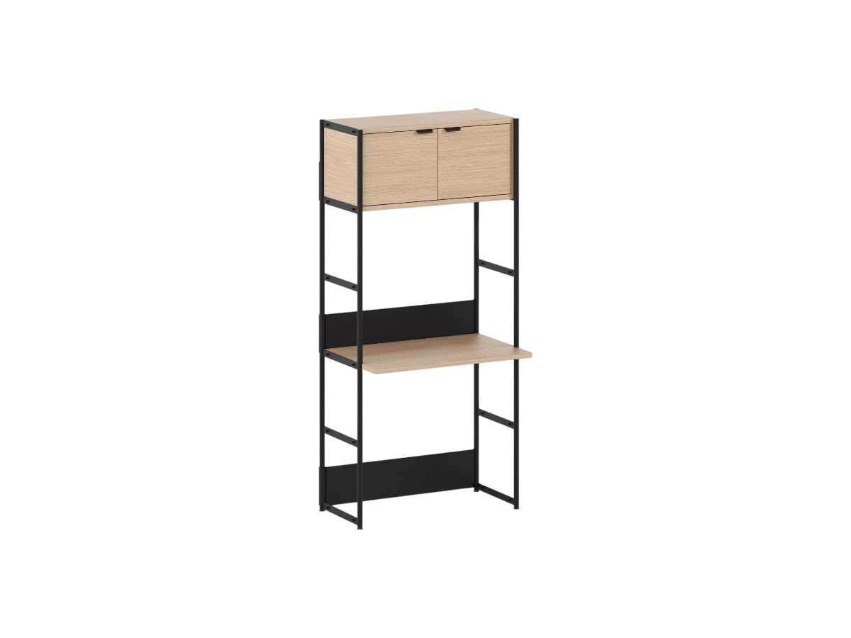 Tiptoe Unit Desk Shelf L 84 Cm H 180 Cm With 1 Door