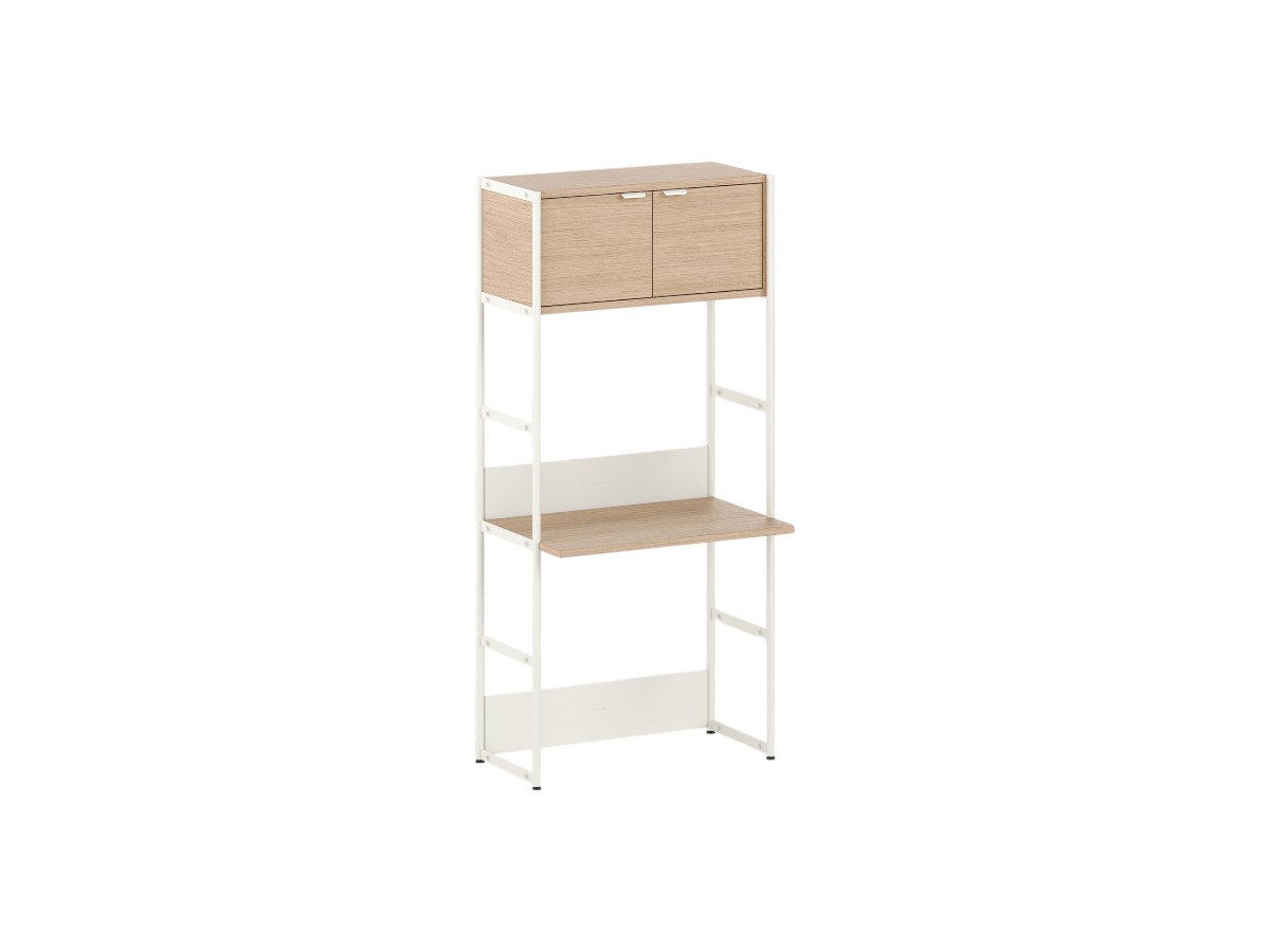 Tiptoe Unit Desk Shelf L 84 Cm H 180 Cm With 1 Door