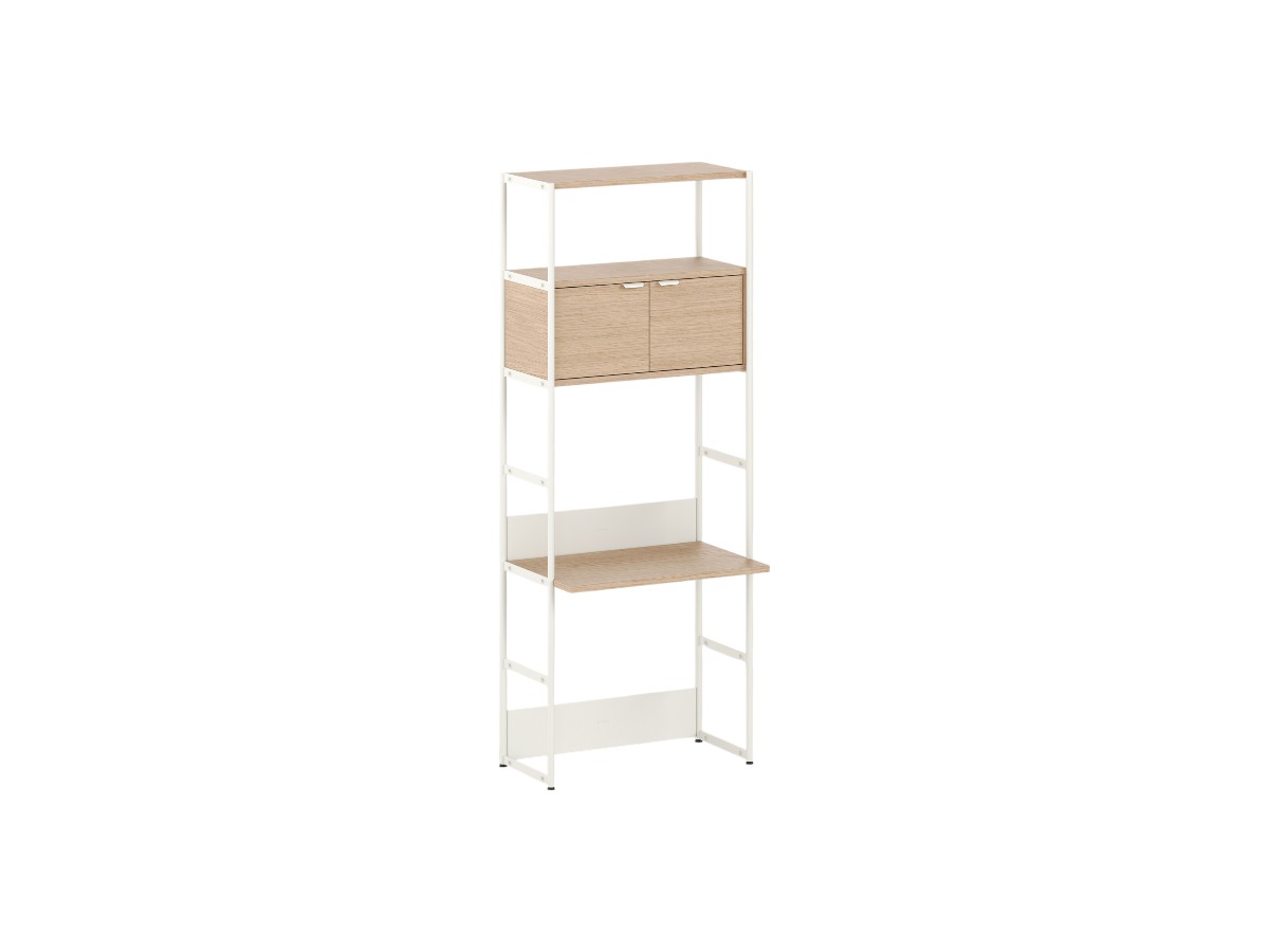 Tiptoe Unit Desk Shelf L 84 Cm H 215 Cm With 1 Door