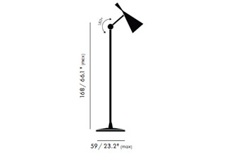 Tom Dixon Beat Floor Black Floor Lamp