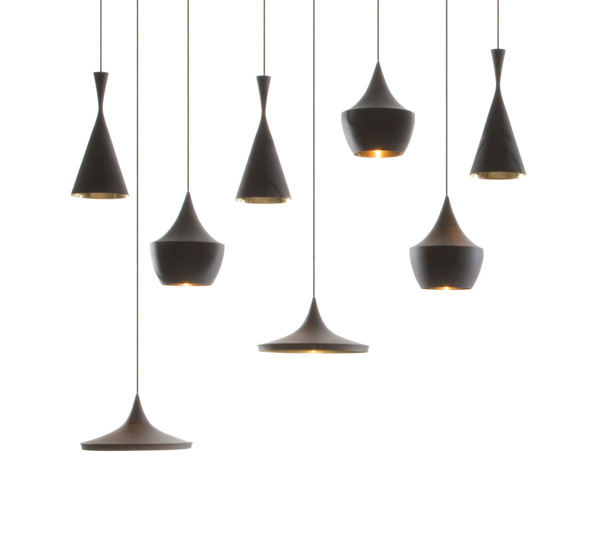 Tom Dixon Beat Light Black Pendant System