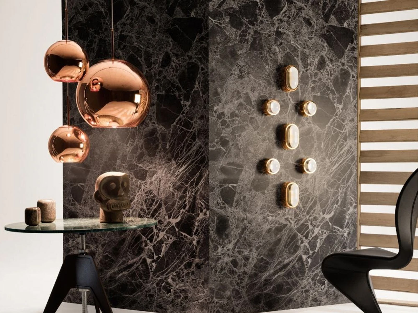 Tom Dixon Copper Trio Pendant System