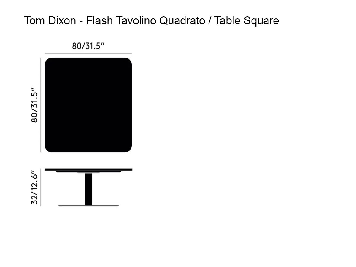 Tom Dixon Flash Square Table Black