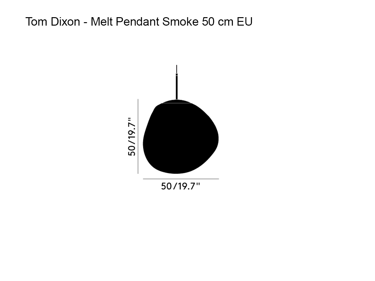 Tom Dixon Melt Pendant Smoke 50 Cm Eu