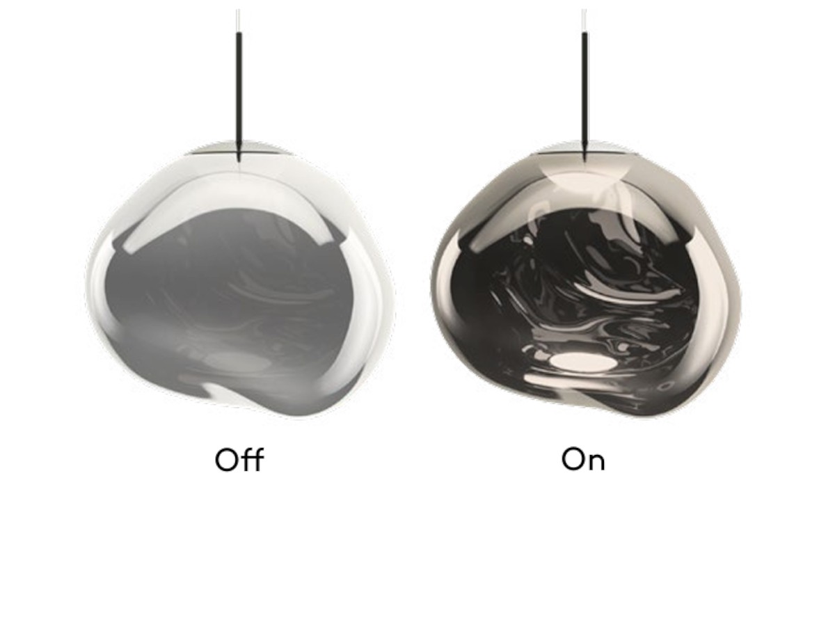 Tom Dixon Melt Suspension Lamp Nickel Large