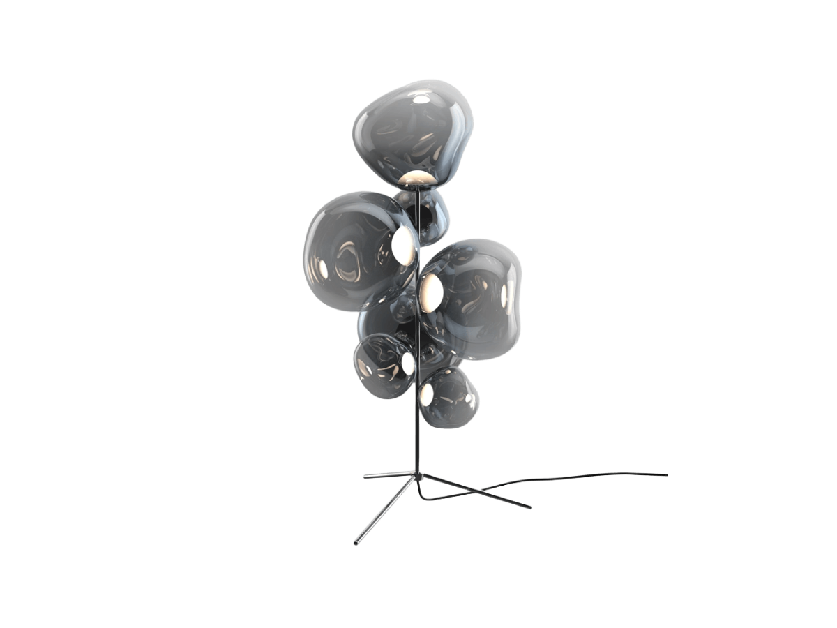 Tom Dixon Melt Chandelier Floor Lamp Nickel