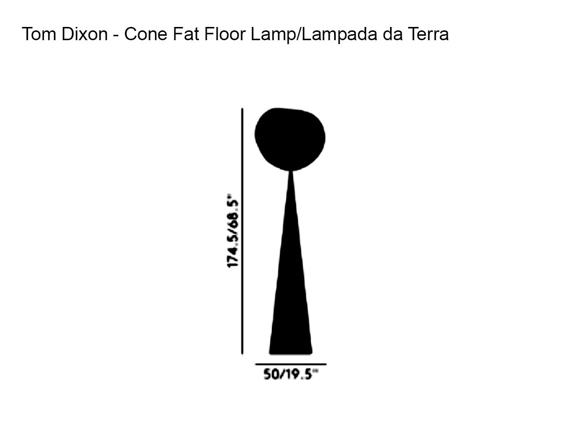 Tom Dixon Melt Cone Fat Floor Lamp