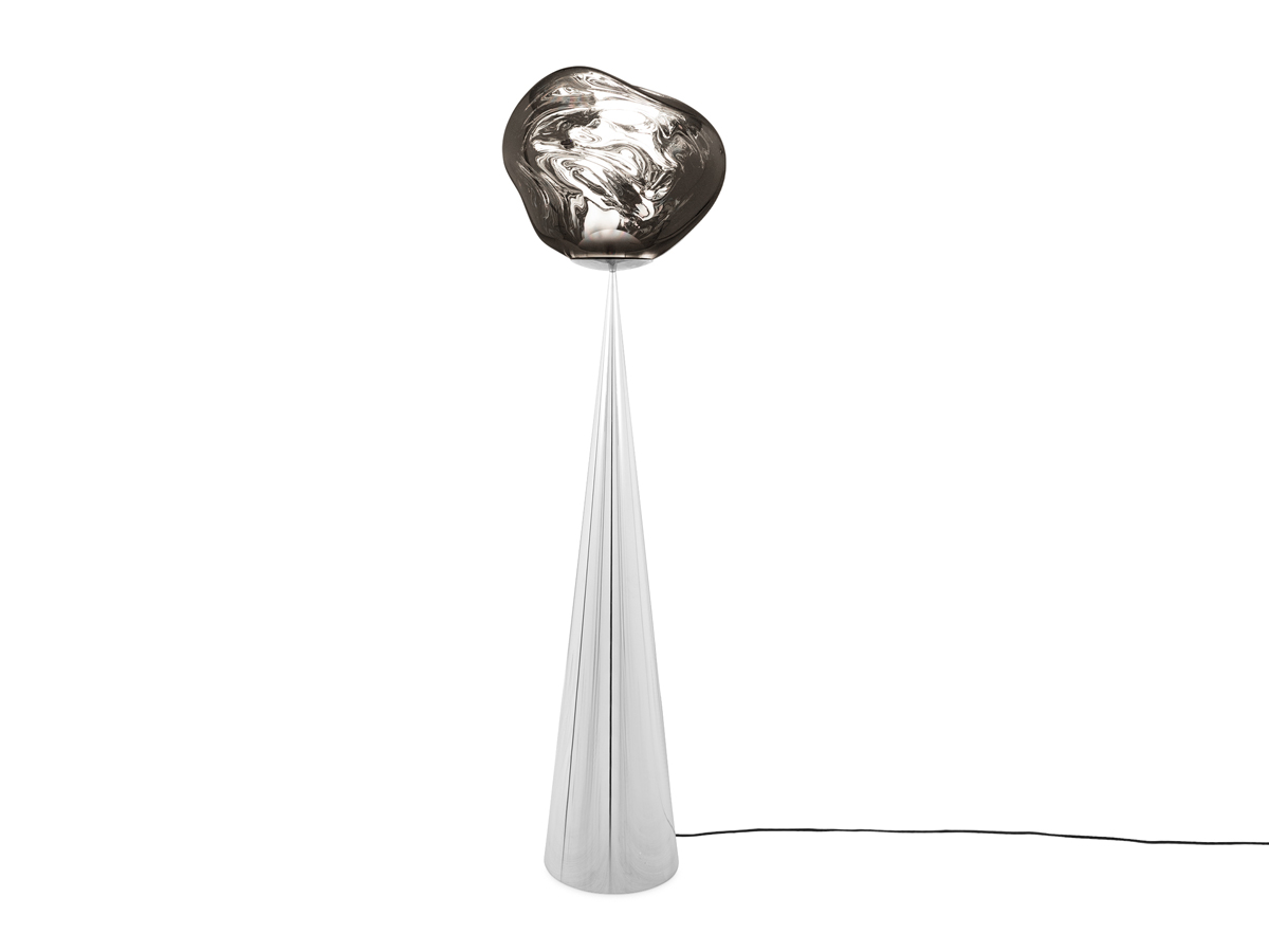Tom Dixon Melt Cone Fat Floor Lamp Led Silver Cone