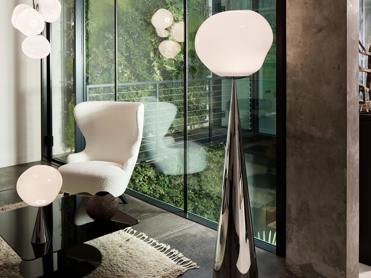 Tom Dixon Melt Cone Fat Floor Lamp Led Silver Cone