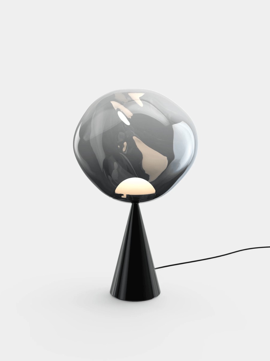 Tom Dixon Melt Fat Cone Table Lamp Nickel Polished