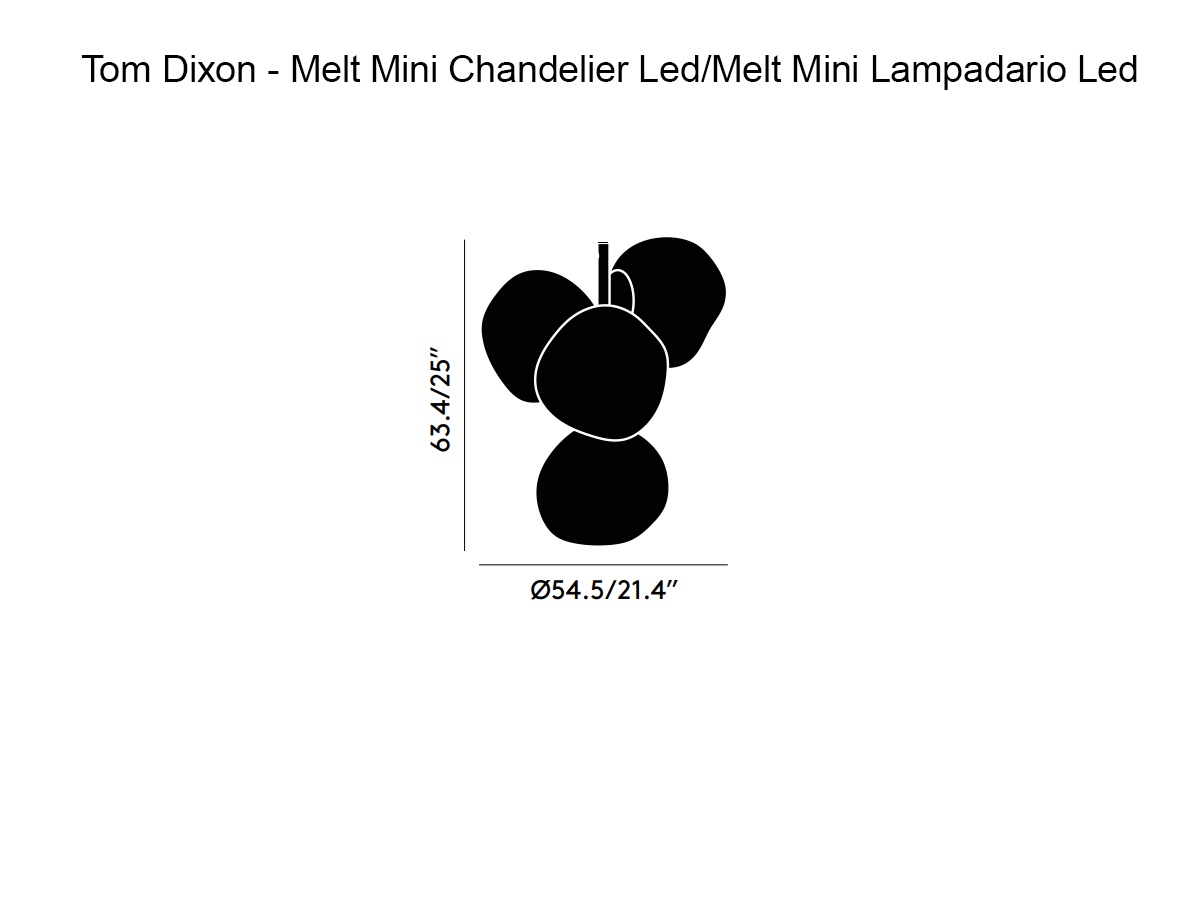 Tom Dixon Melt Mini Chandelier Led