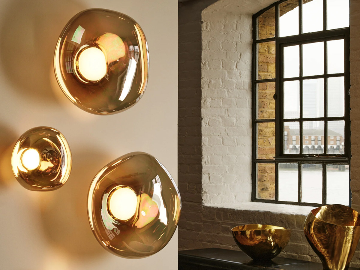 Tom Dixon Melt Surface Led Wall Lamp Bronze
