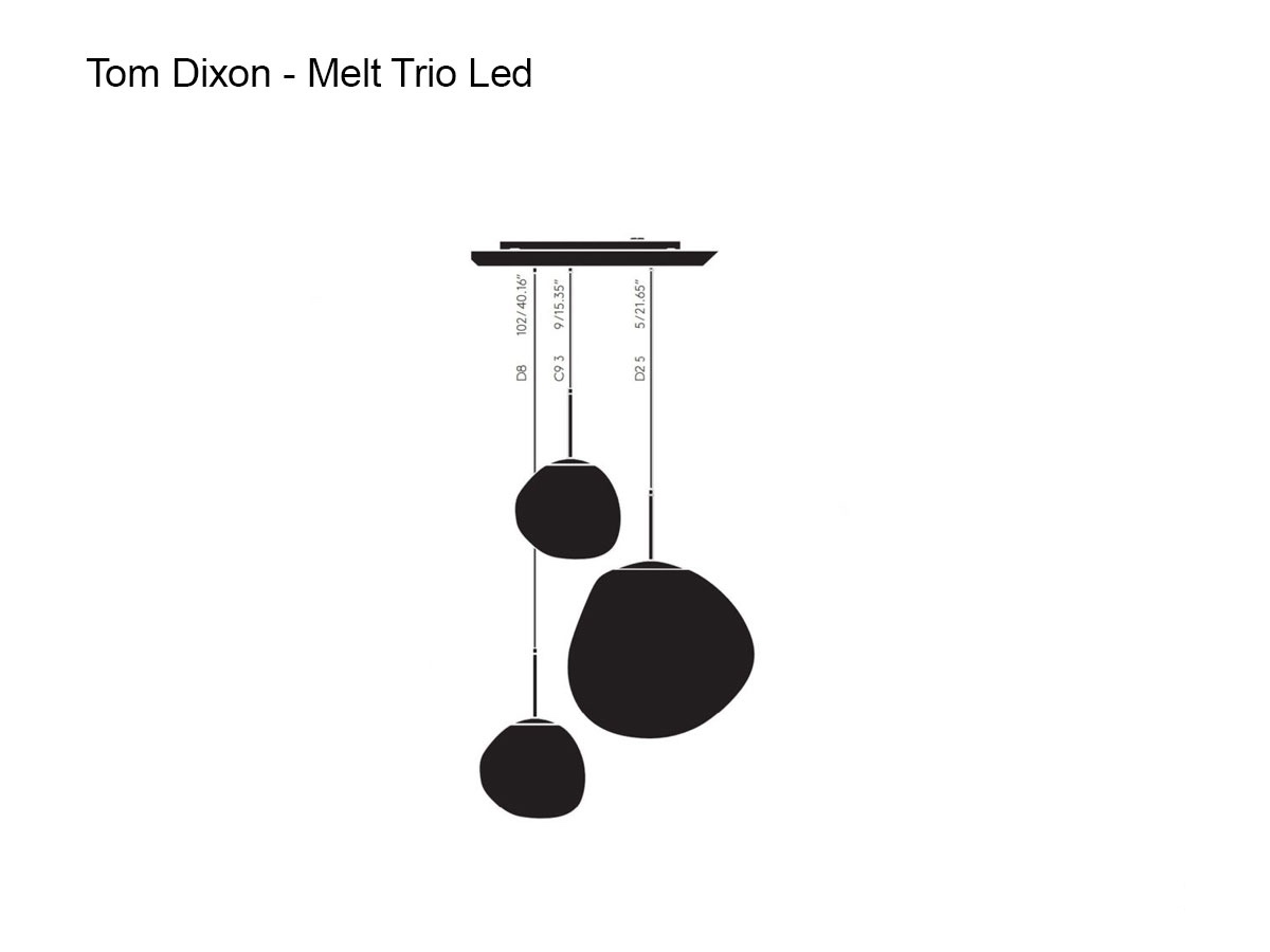 Tom Dixon Melt Trio Round Pendant System