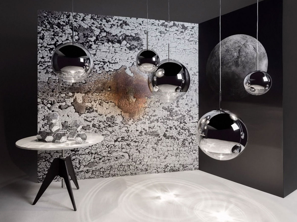 Tom Dixon Mirror Ball Led 50 Suspension Lamp Silver