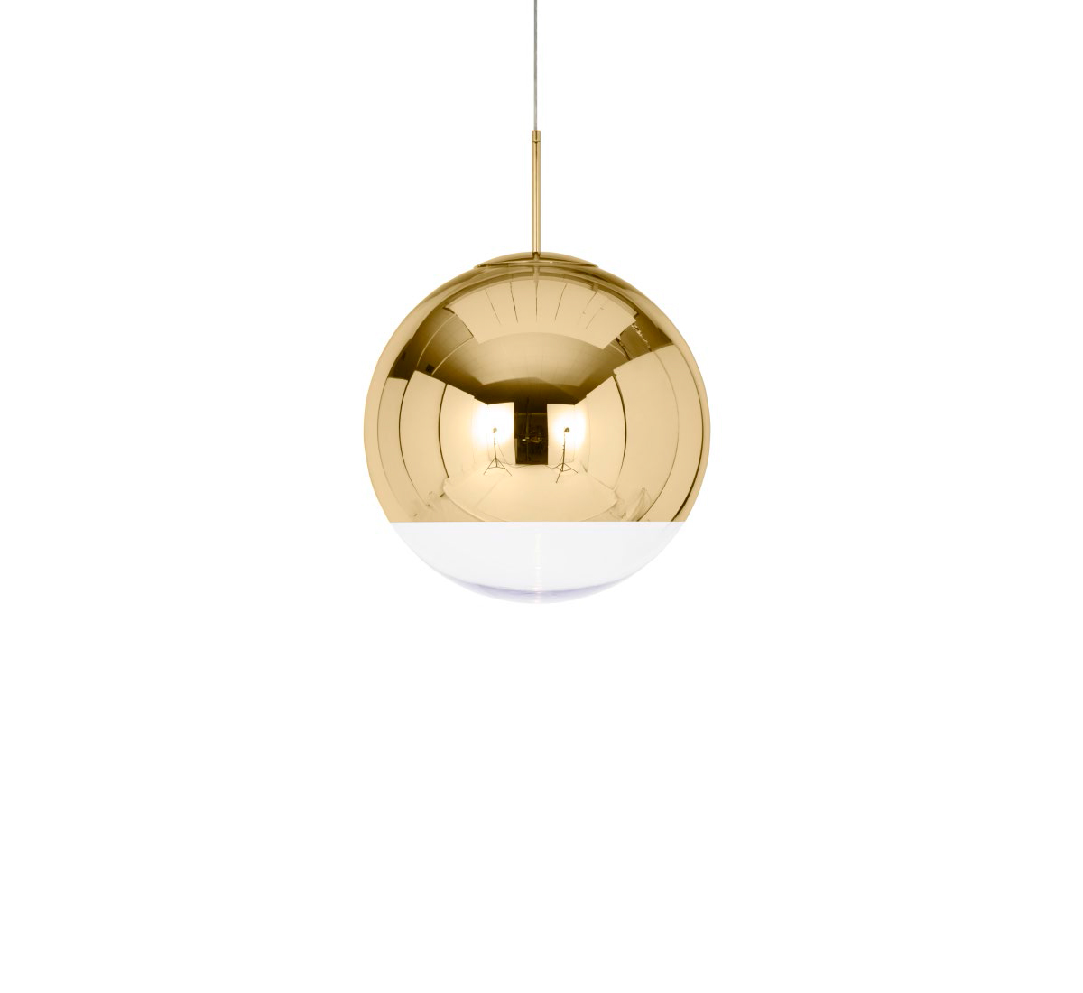 Tom Dixon Mirror Ball Led 50 Suspension Lamp Gold