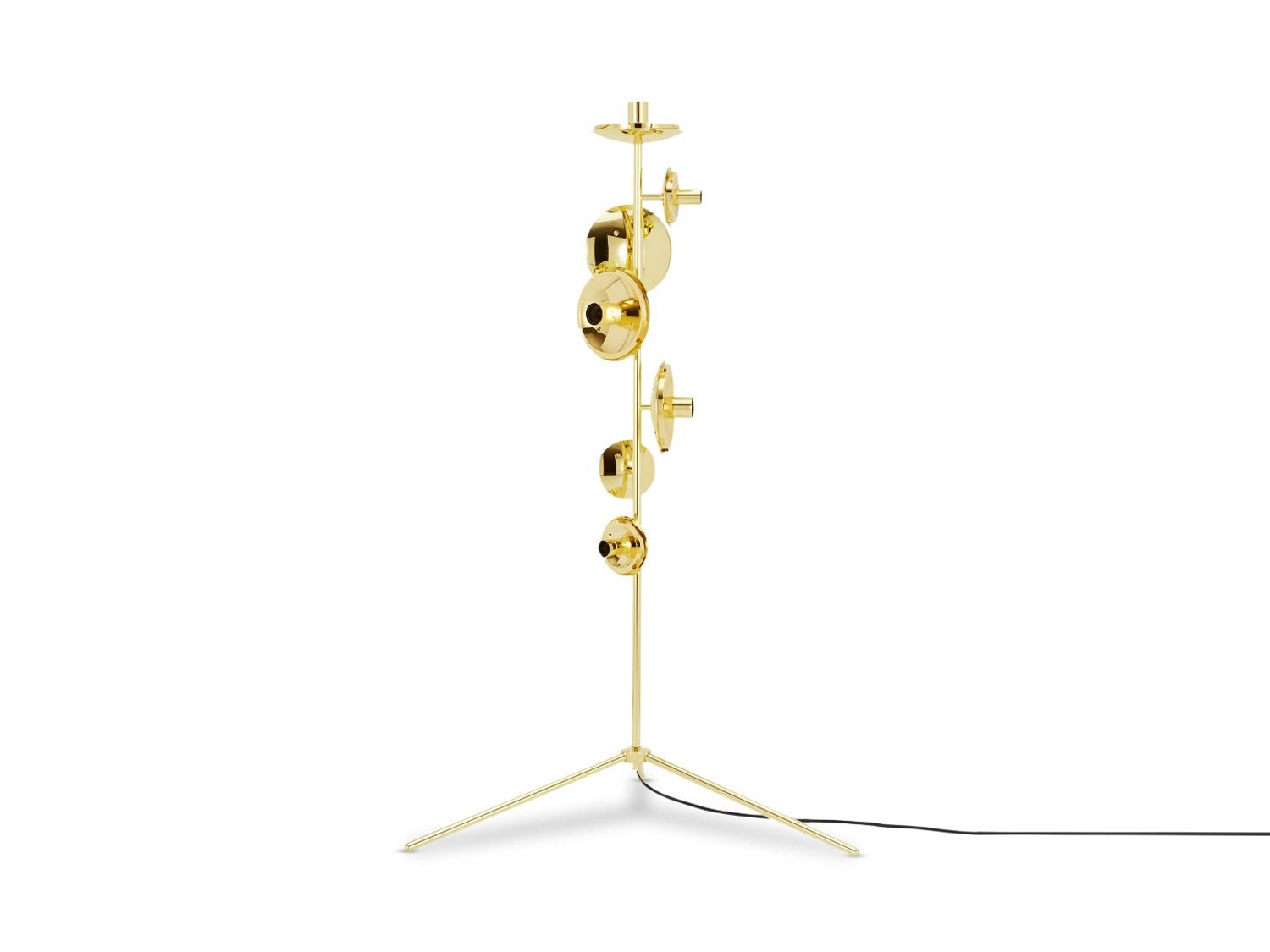 Tom Dixon Mirror Ball Stand Chandelier Gold