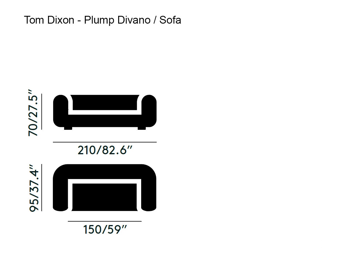 Tom Dixon Plump 25 Seater Sofa