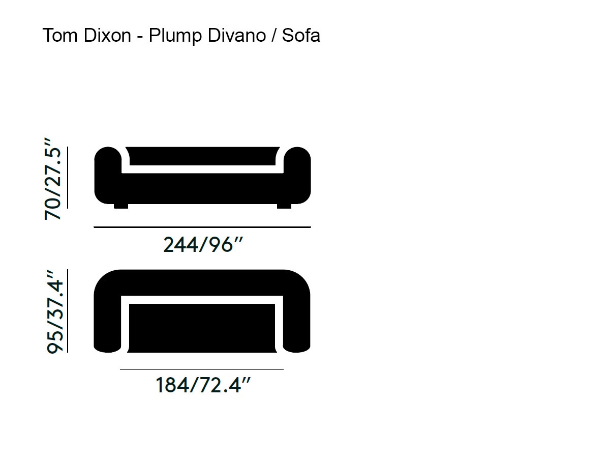 Tom Dixon Plump 3 Seater Sofa